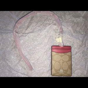 Coach lanyard